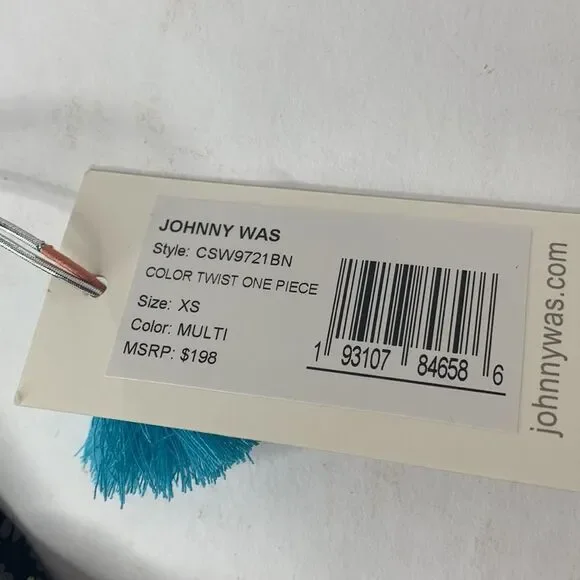 Johnny Was color twist black floral one-piece swimsuit NWT - Picture 11 of 11